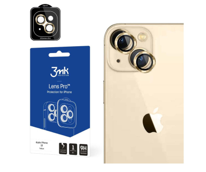 Folia / szkło na smartfon 3mk Lens Protection Pro do iPhone 15 Yellow